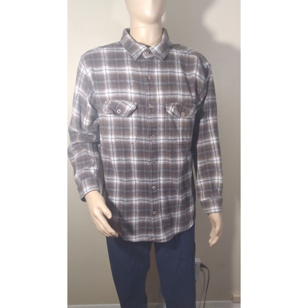 Field And Stream 1871 Mens Long Sleeve Flannel Shirt Size XL RN 87118